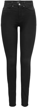 ONLY Onlroyal Hw Skinny Pocket Cut Ext DNM Jean Coupe, Noir, XXL x 32L Femme