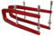 Guyker Aluminum Alloy Acoustic Guitar Repair Tool, CNC Machined Fixing Tool-Mend Panel Backplane Cracking and Opening Repair Adhesive Clamp Red (1PCS Long Length 300mm and 1PCS Short Length 250mm)