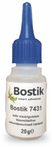 Bostik 7431 Cyanacrylatklebstoff Sekundenkleber 20g Flasche farblos