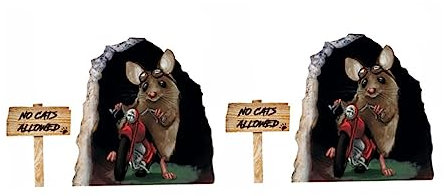 HEMOTON 2stücke Niedliche Maus Wandtattoos Pvc Aufkleber Kinderzimmer Wanddeko Wohnzimmer Ablösbar Ohne Rückstände Langlebig Und Einfach Anwendbar