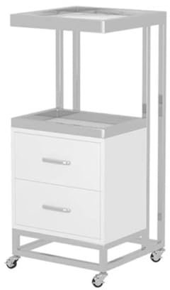 LXHELIVERY Salonwagen – Mit Rädern Mobile Storage Tray Cart -für Schönheitssalon Make-up Lagerung Spa Service Instrument Lagerung Tablett (Farbe : A, Größe : 37x37x85cm)