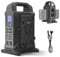 Came-TV Dual V Mount Battery Charger, V Mount Battery Charger/Power Inverter/Power Strip Tower 3-in-1, 14-Ports PD65W USB-C/USB-A/AC/DC 12V/ D-tap 14V, Compatible with All V Lock Batteries (220V)
