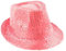 TMK Cappello Elegante con Pailettes Scintillanti Elegante Multicolore e Multipack cod.71300 (1, Rosa Fluo, Adulti)
