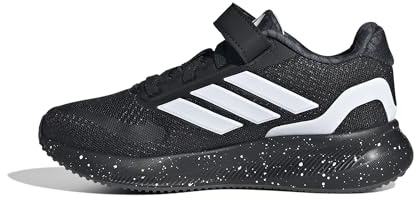 adidas Runfalcon 5 Shoes Infants Unisex Running Shoes, Black White Grey, 13.5 Little Kid