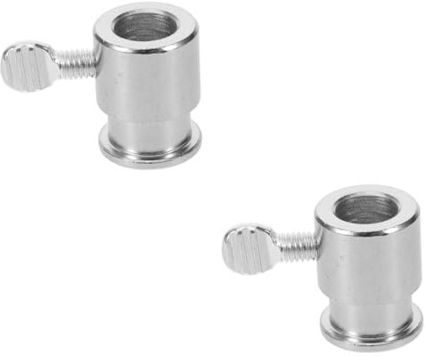 COLLBATH 2pcs Bbq Rotisserie Accessory Grill Rack Holder Bolt Rotisserie Rod Stopper for Grilling Rod