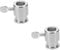 COLLBATH 2pcs Bbq Rotisserie Accessory Grill Rack Holder Bolt Rotisserie Rod Stopper for Grilling Rod