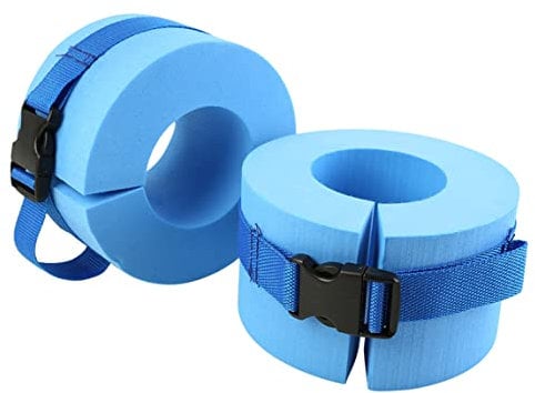 Hperu Equipo de aeróbicos de Agua Bandas de Tobillo de natación Anillo de flotación aeróbicos de Agua con Hebilla para la muñeca del Brazo 1 par