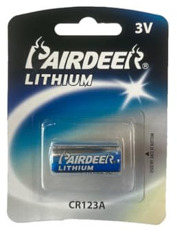 Pile au Lithium CR123A, 3 V, 1 500 mAh, idéale pour Les caméras, appareils de sécurité et Autres équipements électroniques.