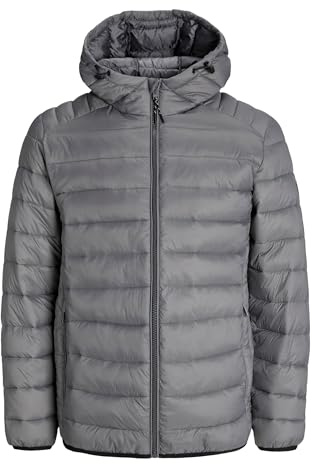 JACK & JONES Herren Jjebradley Light Puffer Hood Noos, Castlerock, x_l