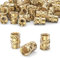 ORTAVA M4 Gewindeeinsatz, 100 Stück Einpressmuttern, Messing Einbettung Muttern Rändelmuttern, M4×8,1×6 mm, Threaded inserts für Kunststoffteiledurch Wärme oder Ultraschall in 3D-Drucker Teile