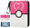 Deoyibu Sammelkarten Album mit 4 Fächern, 440 Taschen Sammelalbum für Karten mit 55 Seiten, Sammelheft für die Sammelkarten z.B. Poke., Ideale schenken für Kinder, Rosa