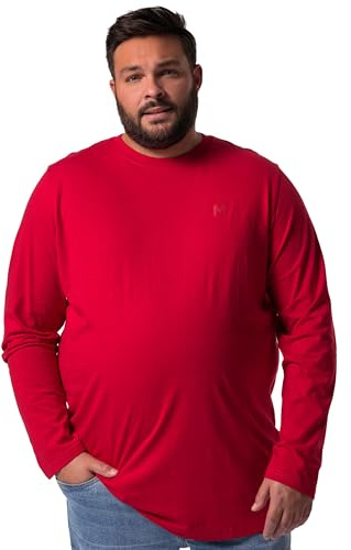 Men Plus Herren große Größen Übergrößen Menswear L-8XL Langarmshirt, Basic, Rundhals Salsa 7XL 832102530-7XL