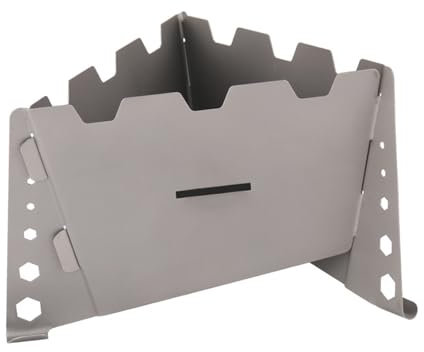 Fazvncv Solid Fuels Stove, Folding Stove, Solid Fuels Stove Tablets with Side Panel, Foldable Barbecue Stove for Camping Hiking