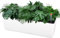 CPROSP 40cm Pot de Fleurs Auto-arrosants Rectangulaire Savec Indicateurs de Niveau d'eau, Boîte de Jardinage avec Égouttoir pour lntérieur et Extérieur, Plafonds, Balcons, Décoration Blanc