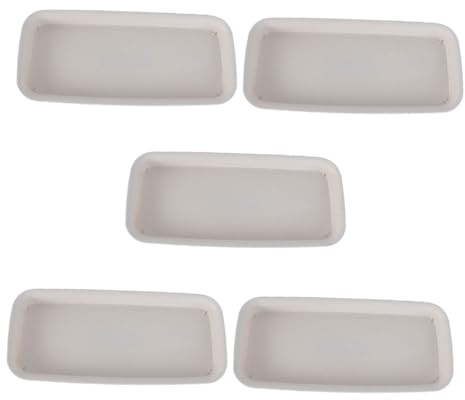 GANAZONO 5pièces Soucoupes pour Plantes Pot De Fleur Rectangulaire Assiettes pour Jardinières Plastique pour Récupérer Eau