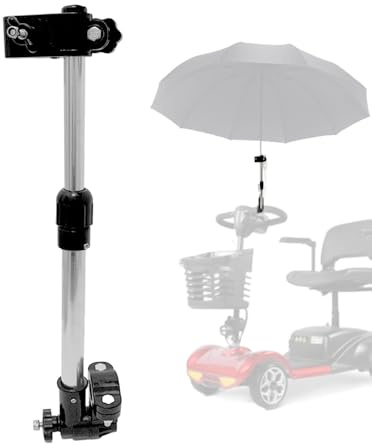 Muttiy verstellbare Fahrradhalterung für Regenschirme, drehbarer Griff, Gestell für Fahrrad, Kinderwagen, Rollstuhl