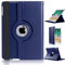 New iPad 9.7 2017 Case, DN-TECHNOLOGY 360 Degree Rotating Leather Wallet Stand Case Cover With New iPad 9.7 Screen Protector [ Not Compatible With iPad Pro 9.7 iPad] (BLUE)