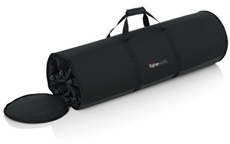 Gator Frameworks gfw-micstdbag Mikrofon Ständer Tragetasche – nimmt bis zu (6) Stativ Stil Mikrofon steht bis zu 106,7 cm
