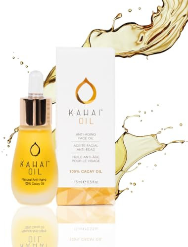 Kahai Öl - 15 ml - 100% natürliches Anti-Aging Gesichtsöl - Reich an natürlichem Vitamin E, Retinol und Linolsäure - Feuchtigkeitsspendend - Lässt die Haut strahlend - Ohne Chemikalien, Parfüm und