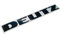 DEUTZ Schriftzug Aufkleber in schwarz, Sticker/Beschriftung, zum Oldtimer Restaurieren von Lack & Verkleidung. Schlepper Emblem Alternative