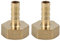 X AUTOHAUX Raccord Cannelé 8mm ID x G1/2 NPT Femelle en Laiton Connecteur Tuyau Voiture 2pcs