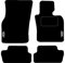 Lusso Car Mats Tailored/Compatible To Fit Mini Cooper F56/F57 3 Door 2014 onwards with Unique Logos (Black Edging)