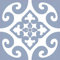 Blaue Fliesenaufkleber viktorianische marokkanische moderne selbstklebende Wanddekoration - Badezimmer Rückwand Küche Spritzschutz Blumenaufkleber Abziehen und Aufkleben (Blau, 5 Stück) 10 Stück