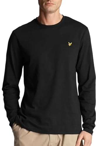 Lyle & Scott LS T-Shirt Plain L/S T-Shirt Z865 Jet Black, XL