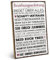 ARTFAVES® Wandbild Holzschild mit Spruch - Beziehungsanleitung - Türschild Retro Vintage Deko Bild Geschenk - Hochzeit, Valentinstag, Kennenlerntag, Verlobung