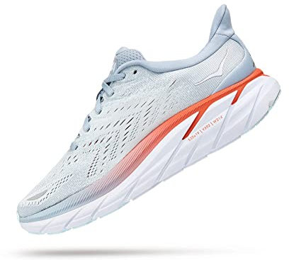 HOKA ONE ONE Damen Clifton 8 Running Shoes, Blue Fog/Plein AIR, 43 1/3 EU