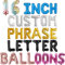 Combinaison libre de ballons à lettres, choix indépendant de phrases personnalisées Lettres et chiffres de 16 pouces dépliant la bannière du nom d'anniversaire du ballon Mylar
