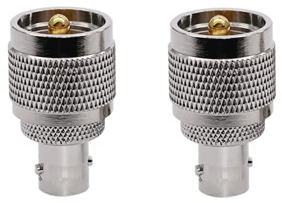 Fasizi BNC auf UHF-Adapter, RF-Stecker, Antennenstecker, Koaxialkabel Verbinder, kurze BNC-Buchse auf PL259-Stecker