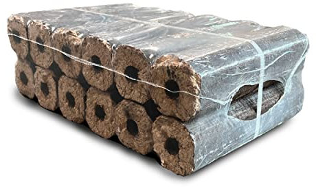 Hartholzbriketts | 100% Holz | Ohne Bindemittel | Für Kamin und Ofen (10 kg = 12 Stück)