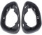 HouYeen Door Wing Mirror Frame Cover for Ford Fiesta MK7 2008-2017 Rearview Mirror Cap Left and Right Side Pair