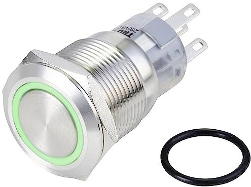 TRU COMPONENTS TC-10090948 LAS1-AGQ-11ZE/G/24V/S Vandal-Proof Push Button 250 V/AC 3A 1 x