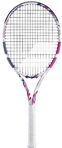 Babolat - Evo Aero Pink Tennisschläger Besaitet für Erwachsene - Kraft & Komfort - Aerodynamischer Spin Alpha Rahmen mit Evo 4 Feel & Woofer Technologie - Syntec Evo Grip 3 - Französische Marke - Pink
