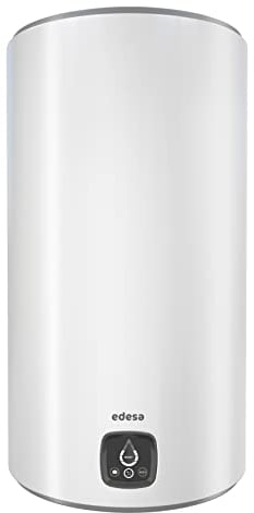 Edesa Digital 80L - Termo Eléctrico 80 Litros Vertical, Calentador de Agua con Pantalla Digital, Función Smart, 86,0 x 43,3 x 45,1 cm, Color Blanco, Eficiencia Energética B [Rango (A+/F)]