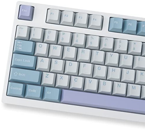 Illusion Keycaps Set Cherry Profile Doubleshot 173 Tasten Custom Blue ISO ANSI Keyboard Keycaps für Cherry MX Gateron Kailh Switches Mechanische Tastaturen