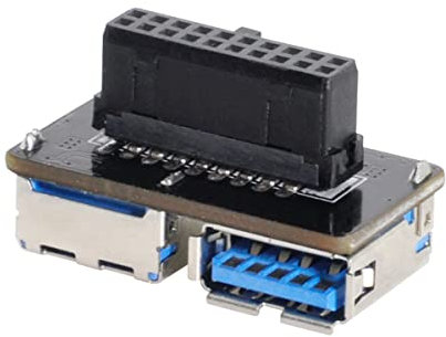 CY Dual USB 3.0 A Typ Buchse auf Motherboard 20/19 Pin Box Header Slot Adapter PCBA Flat Type
