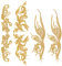 nbeads 6 Stück 3 Stile Goldruten-BLUMENNnn-Stickapplikationen, Nähen Sie Auf Patch Eisen Auf Applikationen Ethnischen Stil mit Kleberücken für Die Herstellung Hochzeit Ballkleid Jeans Kleidung