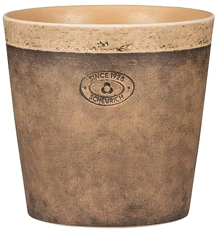 Scheurich Toscana, Blumentopf aus Keramik, Farbe: Toscana Nero, 19 cm Durchmesser, 15,2 cm hoch, 3,2 l Vol.