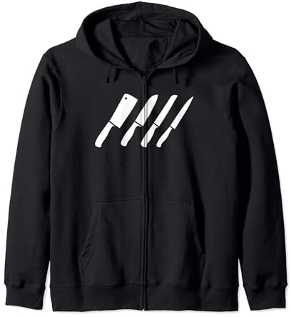 Set de couteaux de boucherie Dessin Omnivore Viande Sweat à Capuche