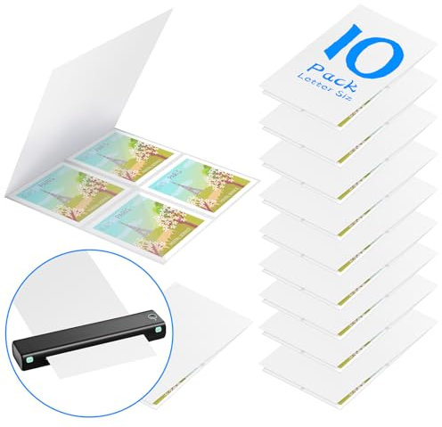 Laminierträgerhülse Laminierträger Thermo-Laminierträger Blätter Thermoträgerfolie für Laminiergerät mit All-Marken-Laminiertasche (10, Briefgröße)