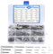 Assortiment de 300 goupilles fendues en acier inoxydable pour automobile, mécanique, garage, atelier, avec boîte de rangement