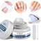 SUPWEE Solid Nail Glue Gel, 18g Solid Nail Rhinestone Glue Gel for Press On Nails and Mini UV Lamp for Nail Cure Super Strong Nail Tips Glue Gel 3D Nail Art for Acrylic Decoration