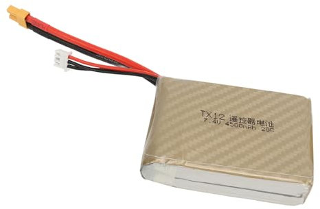RC-Lipo-Akku, 7,4 V, 2S, 4500 MAh, Leichtes Design, Ferngesteuerter Lipo-Akku, Kompatibel mit Radiomaster TX12