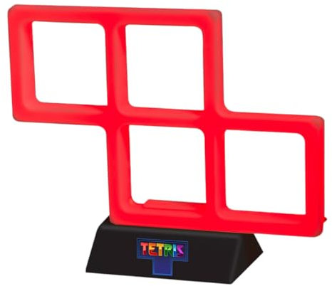 Fizz Creations Tetris Dekolampe in Rot - Retro Gamer Nachtlicht