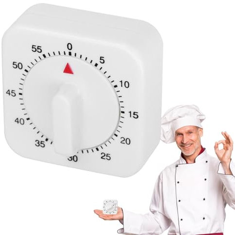 Mechanischer Küchentimer 60 Minuten Kurzzeitmesser Für Küche Und Lernen Mechanischer Kurzzeitmesser Eieruhren Countdown Küchenuhr Timer Mit Lauter Alarm Für Küche, Kochen, Backen