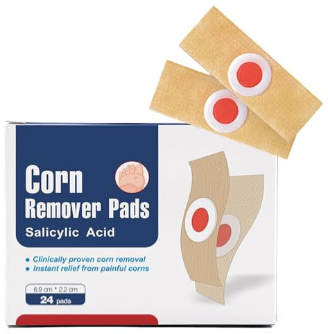 Euyehn Extracteurs de cors pour les pieds, extracteurs de maïs pour orteil, Patchs anti-ampoules avec trou, pansement de soin des pieds pour cors, callosités ou verrues plantaires
