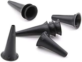 ADS Medicare Mini Pocket Otoscope Black Ear Pieces Specula Pack of 100 Pieces (4.25mm)
